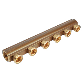 R551SE Verteilerbalken aus gezogenem Messing