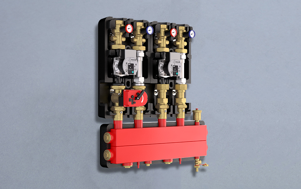 Pumpengruppen und Heizraum-Komponenten